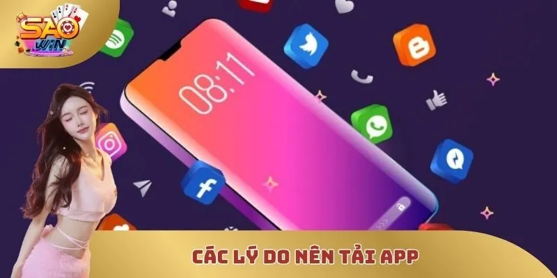 Tải app saowin – Trải nghiệm giải trí di động tiện lợi và ổn định 1 Ứng dụng tiện lợi – Truy cập nhanh, ổn định và linh hoạt